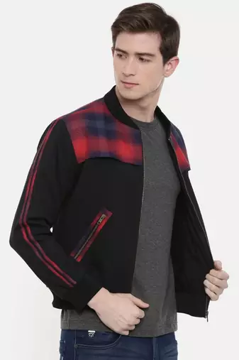 Mayank Modi Retro Chex Bomber Jacket