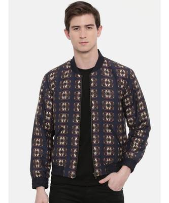 Mayank Modi Classic Linen  Bomber Jacket 1