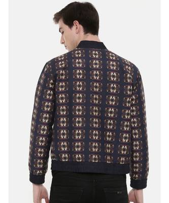 Mayank Modi Classic Linen  Bomber Jacket 5