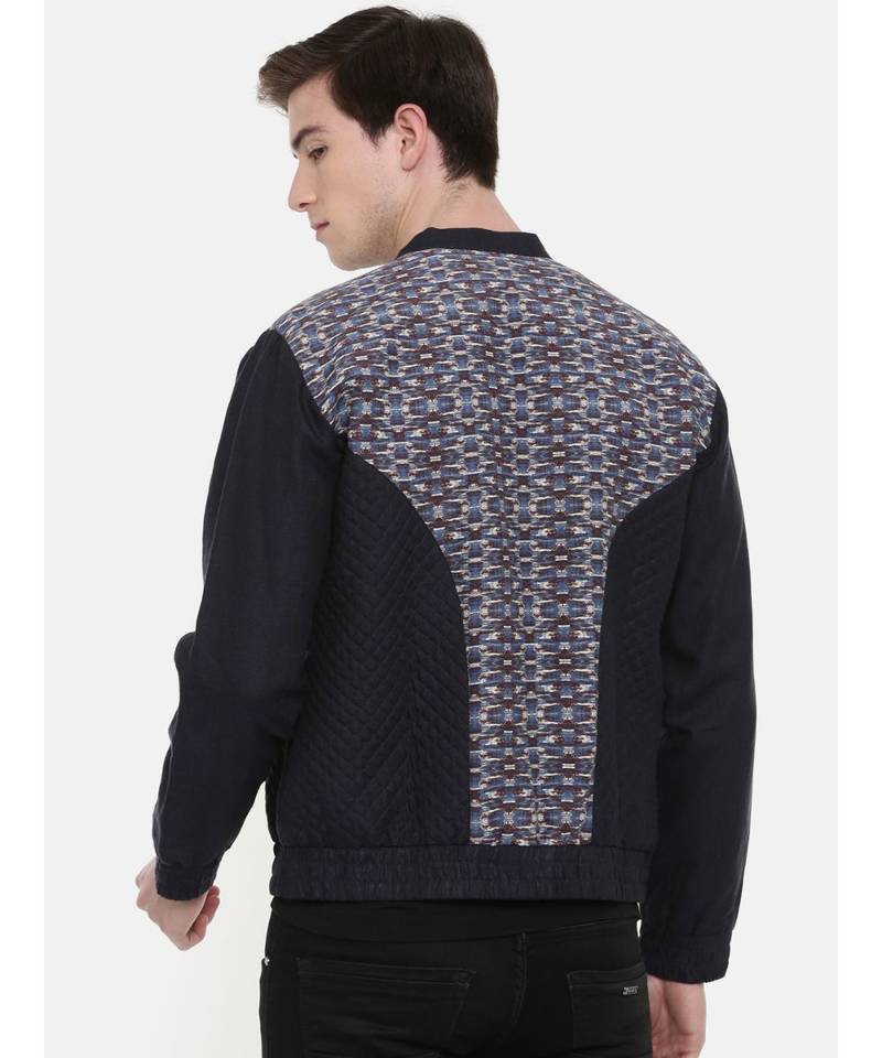 Mayank Modi Quilted Retro Bumber Jacket