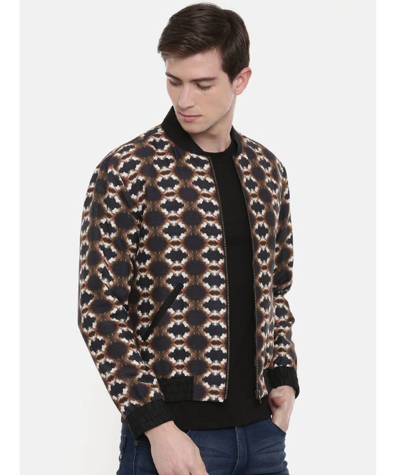Mayank Modi Retro Linen  Bomber Jacket