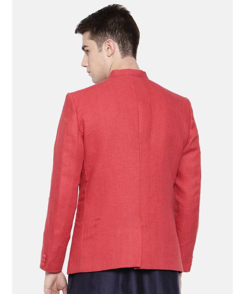 Mayank Modi Linen Jaquard Classic Bandhgala