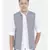 Mayank Modi Classic Grey Short Linen Open Jacket