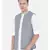 Mayank Modi Classic Grey Short Linen Open Jacket