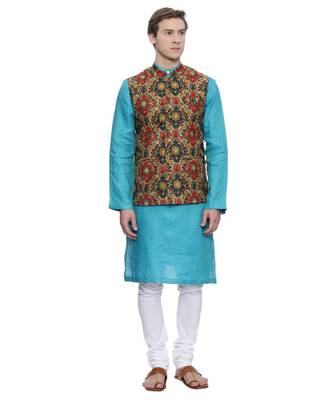 Mayank Modi Printed Chanderi Modi Jacket 5