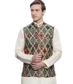 Mayank Modi Printed Chanderi Modi Jacket