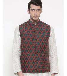 Mayank Modi Printed Chanderi Modi Jacket