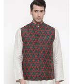Mayank Modi Printed Chanderi Modi Jacket
