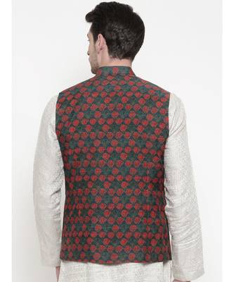 Mayank Modi Printed Chanderi Modi Jacket 5