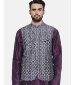 Mayank Modi Classic Printed Nehru Jacket