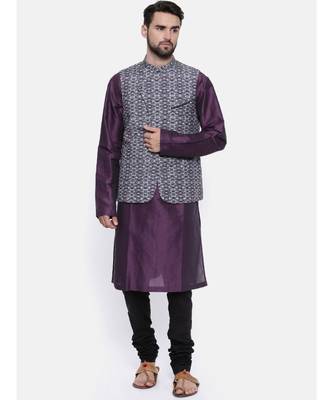Mayank Modi Classic Printed Nehru Jacket 5
