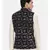 Mayank Modi Brown/Blue Linen Geometric Print Modi Jacket