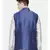 Mayank Modi Linen/Silk Blue Nehru Jacket