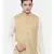 Mayank Modi Beige Matka Jute Embroidered Nehru Jacket