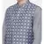 Mayank Modi Blue Cotton Checkered Embroidered Jacket