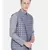 Mayank Modi Blue Cotton Checkered Embroidered Jacket