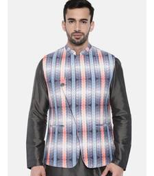 Mayank Modi Agua Blue Pink Quilted Jacket