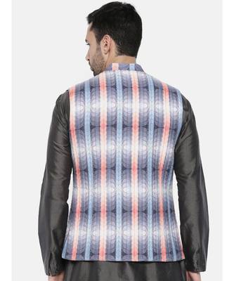 Mayank Modi Agua Blue Pink Quilted Jacket 4