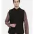 Mayank Modi Black Linen Quilted Jacket