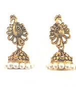 RozMili Oxidized Gold plated Peacock pretty Earrings for women and Girls