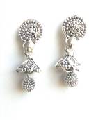 RozMili Oxidized Silver Fashion Earrings for Girls