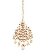 Gold Plated Kalank Inspired Pearl Maang Tikka for Women