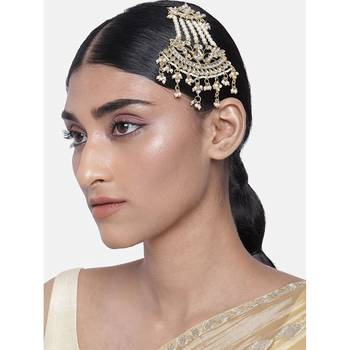 Kundan & Pearl Pasa/Hair Kalank Inspired Jewellery for Women 1