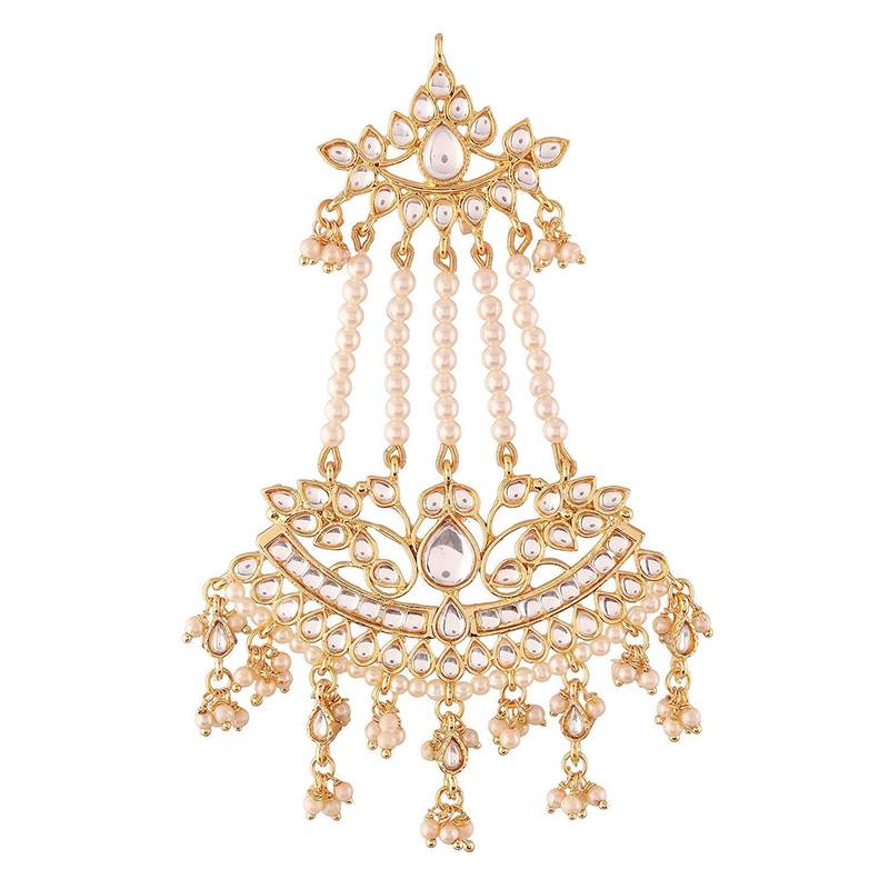 Kundan & Pearl Pasa/Hair Kalank Inspired Jewellery for Women