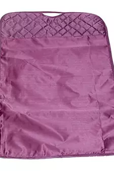 atorakushon   Satin Hanging Saree Cover Garments Wardrobe Organizer Pack of 6 (Purple)