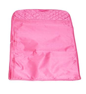 atorakushon   Satin Hanging Saree Cover Garments Wardrobe Organizer Pack of 3 (pink) 4