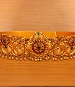Multicolor ruby waist-belt