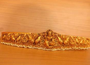 Gold pearl waist-belt 3
