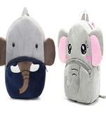 Lychee bags Velvet Kids School/Nursery/Picnic/Carry/Travelling Bag(Elephant)