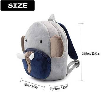 Lychee bags Velvet Kids School/Nursery/Picnic/Carry/Travelling Bag(Elephant) 4