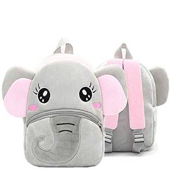 Lychee bags Velvet Kids School/Nursery/Picnic/Carry/Travelling Bag(hello kitty red And Elephant 3