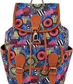 Lychee Bags Canvas Printed  Backpack