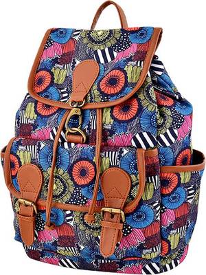 Lychee Bags Canvas Printed  Backpack 2