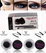 Miss Rose Pack Of 2 Black Gel eyeliner