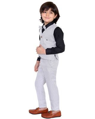 fourfolds boy's 3-piece suit 3