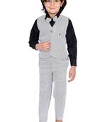 fourfolds boy's 3-piece suit