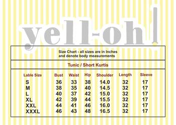 Mustard embroidered rayon short-kurtis 5