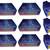 atorakushon   Parachute Combo Saree Cover and Blouse Cover Garments Wardrobe Organizer Set of 9 (Blue)