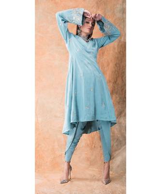 show shaa kimono high low anarkali & dhoti pants 1
