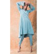 show shaa kimono high low anarkali & dhoti pants