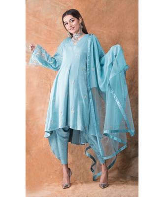 show shaa kimono high low anarkali & dhoti pants 2