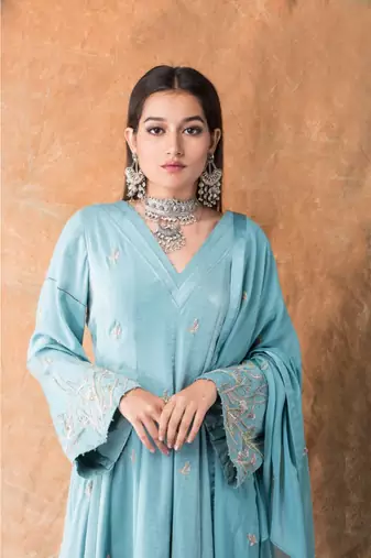 show shaa kimono high low anarkali & dhoti pants