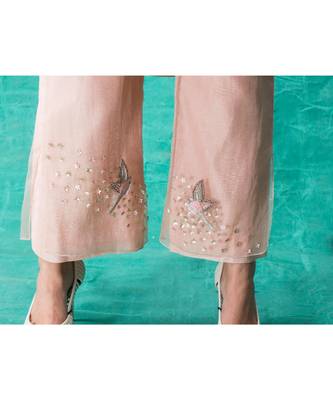 Show Shaa Pink Side knot kurta accompanied by love birds 4