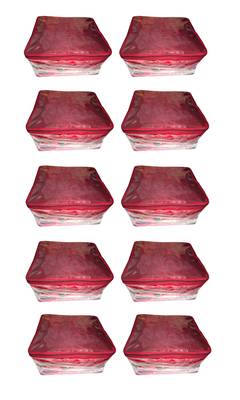 atorakushon   Net Transparent Saree Cover Garments Storage Bags Wardrobe Organizer Pack of 10 (Maroon) 1