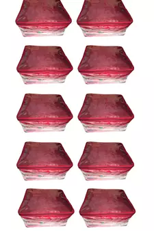 atorakushon   Net Transparent Saree Cover Garments Storage Bags Wardrobe Organizer Pack of 10 (Maroon)