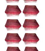 atorakushon   Net Transparent Saree Cover Garments Storage Bags Wardrobe Organizer Pack of 10 (Maroon)